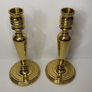 Baldwin Brass Candlestick Holders 7 1/4 High
